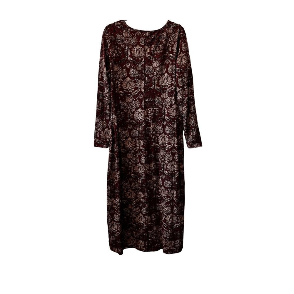 Peruvian connection long sleeve maxi dress
